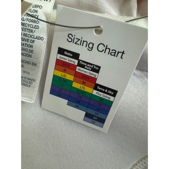 Terra & Sky 1X Tankini Top Swimwear Floral Molded Cup Underwire NWT Plus Size - Picture 14 of 14